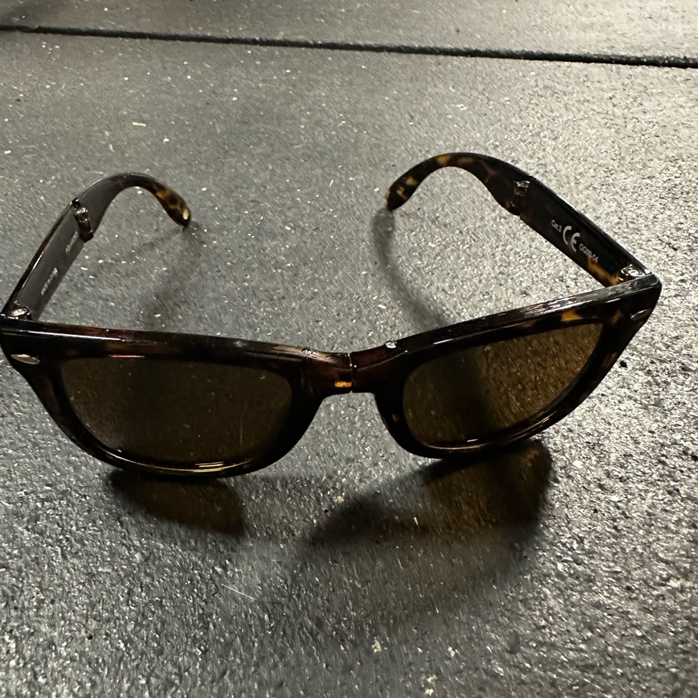 Foldable Zippo Brand Tortoise Shell Sunglasses